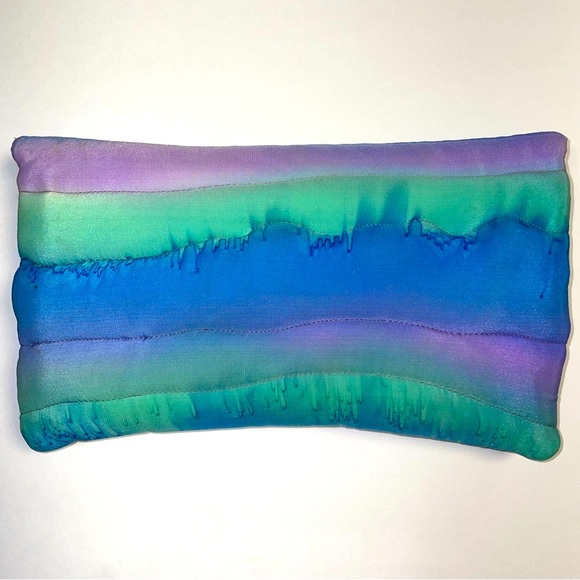 Hand Painted Silk clutch - Picture 3 of 5